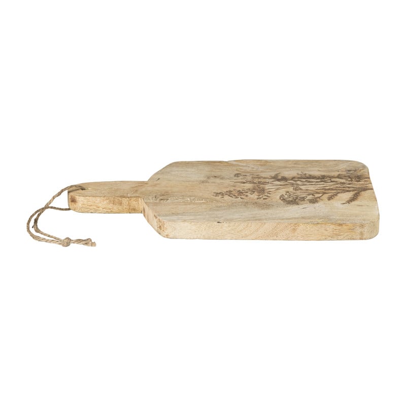 Borrelplank bloem - hout - 35,5x18x2,5 cm