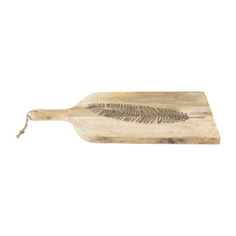 Borrelplank palmblad - hout - 51,5x25x2,5 cm