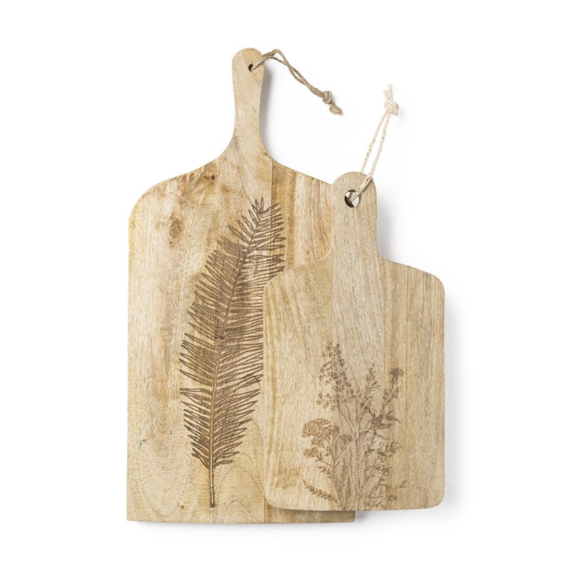 Borrelplank palmblad - hout - 51,5x25x2,5 cm