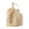 Borrelplank palmblad - hout - 51,5x25x2,5 cm