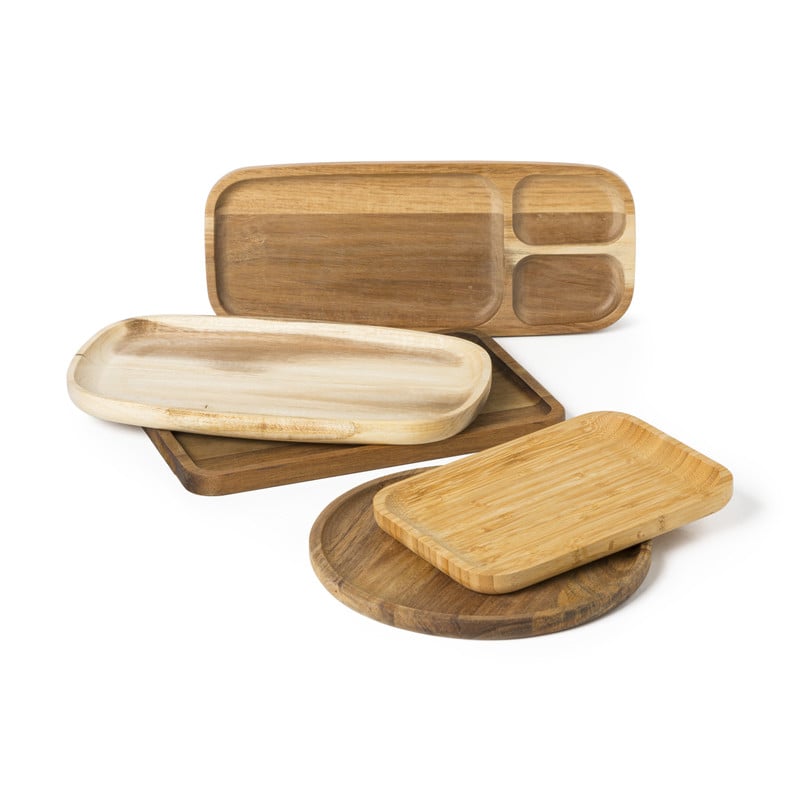 tray acacia middel - bruin - 18x28x1.5 cm