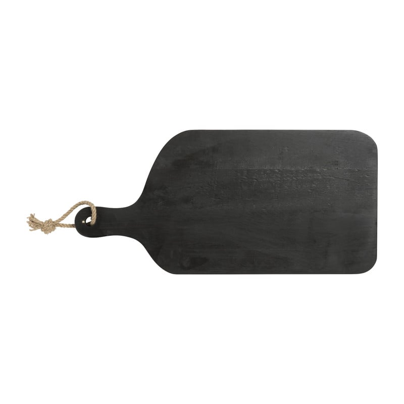 Seveerplank zwart - rubber hout - 58x28 cm