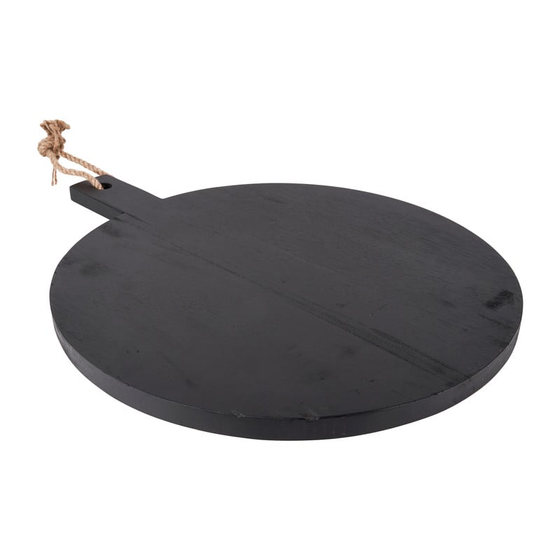 Serveerplateau rond - zwart - 50x40x2 cm