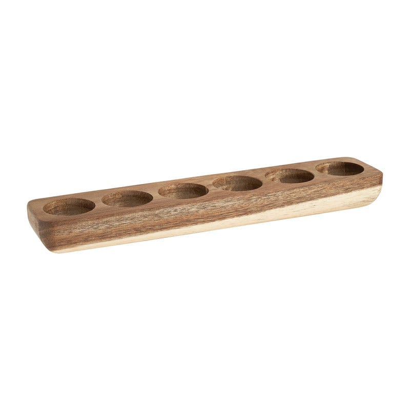 Eierdopje hout - voor 6 eieren