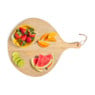 Borrelplank van mangohout - rond - 50x40 cm 