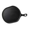 Borrelplank organisch - acaciahout - zwart - 40x58 cm