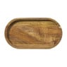 Mini dienblad acacia - bruin - 20x11 cm
