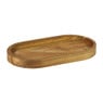 Mini dienblad acacia - bruin - 20x11 cm