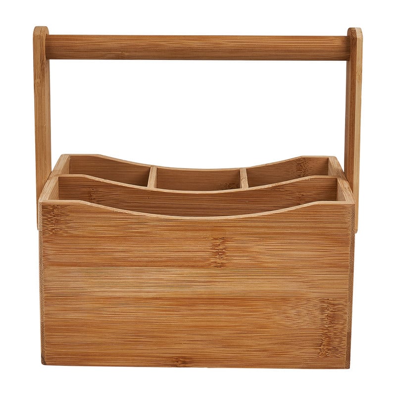 Keuken caddy - bamboe - 23x14x23.5 cm