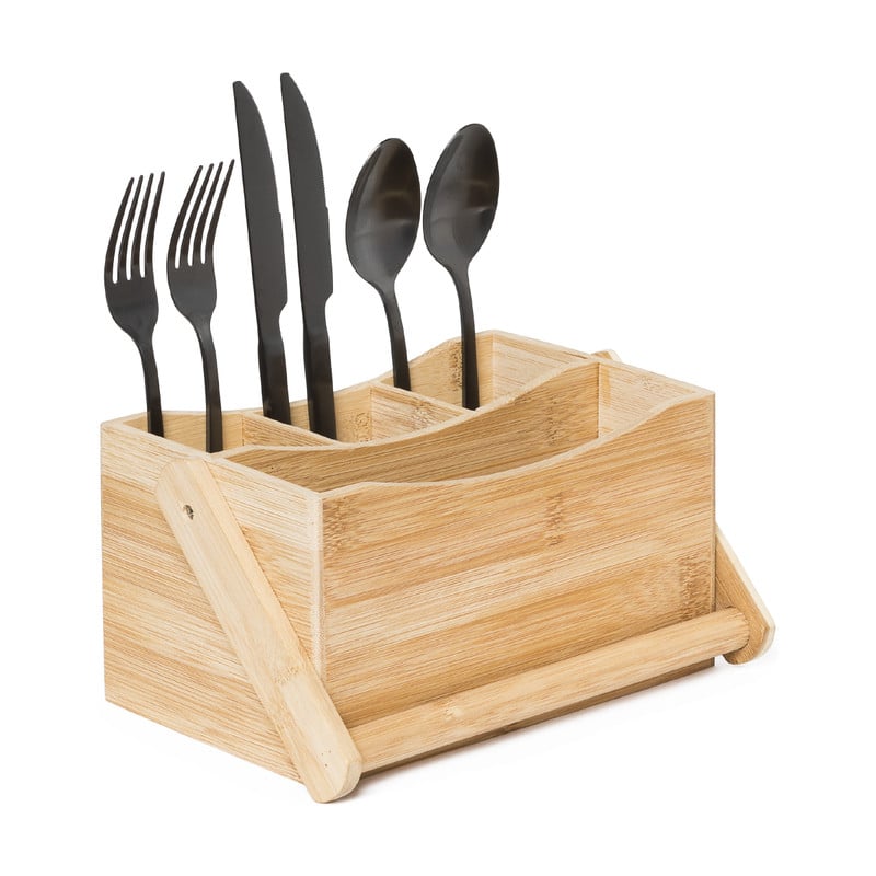 Keuken caddy - bamboe - 23x14x23.5 cm