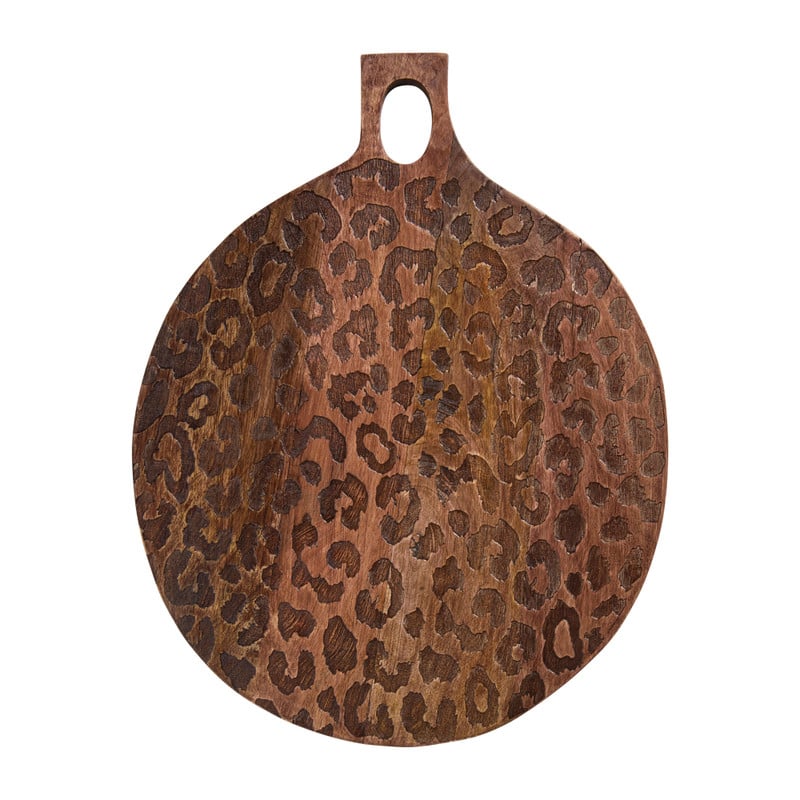 Borrelplank met luipaard print - ø37 cm