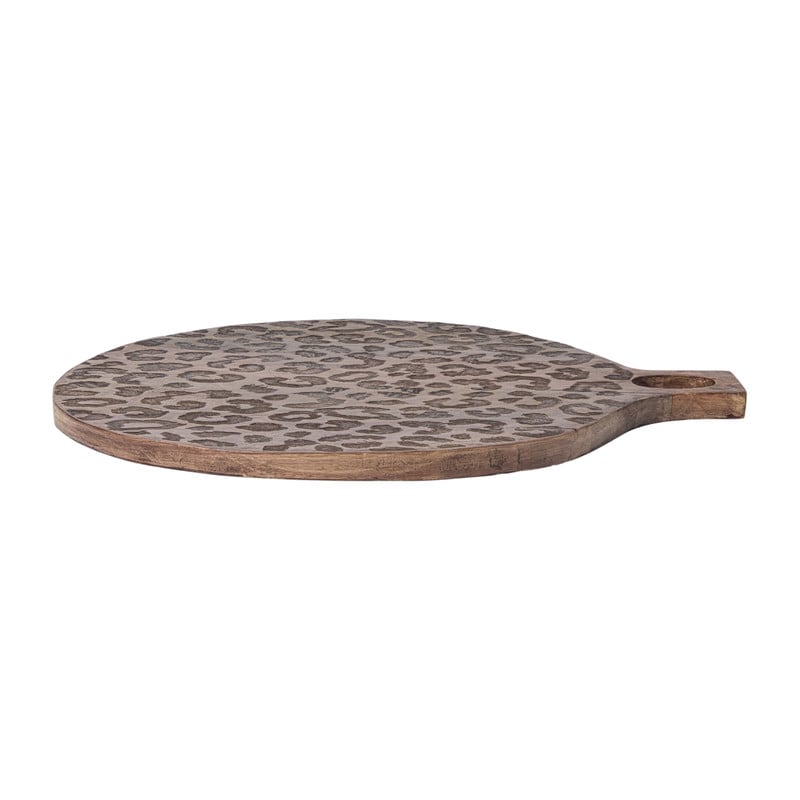 Borrelplank met luipaard print - ø37 cm