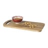 Borrelplank acacia - bruin - 43x22 cm