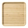 Bamboe tray vierkant - bruin - 1.8x24.5x24.5 cm