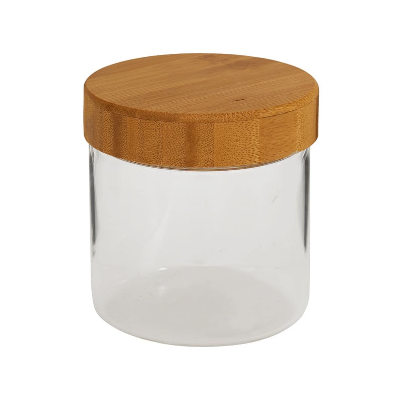 Voorraadpot met bamboe deksel - 600 ml 