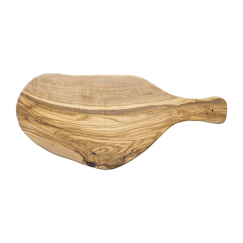 Borrelplank olijfhout groot - bruin - 41x17 cm