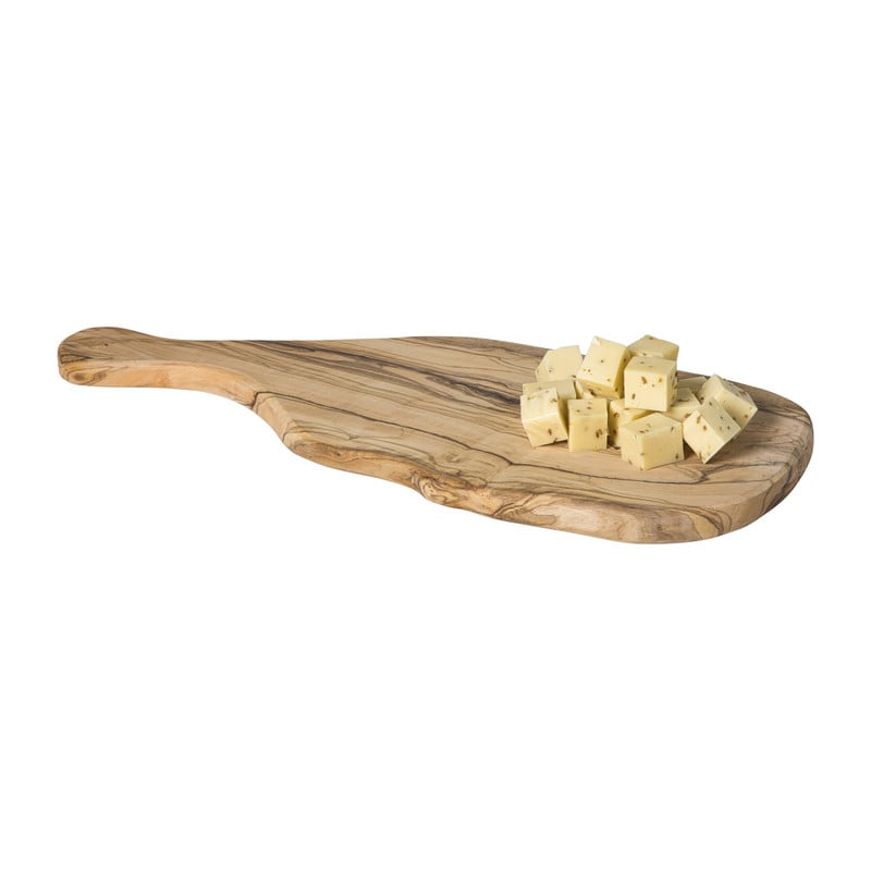 Borrelplank olijfhout XL - bruin - 46x19 cm