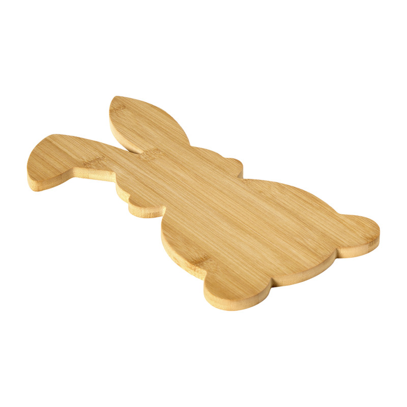 Borrelplank konijn - bruin - 18.5x33 cm