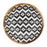 Houten schaal met print - ø25x8 cm 