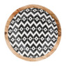Houten schaal met print - ø30x8 cm 