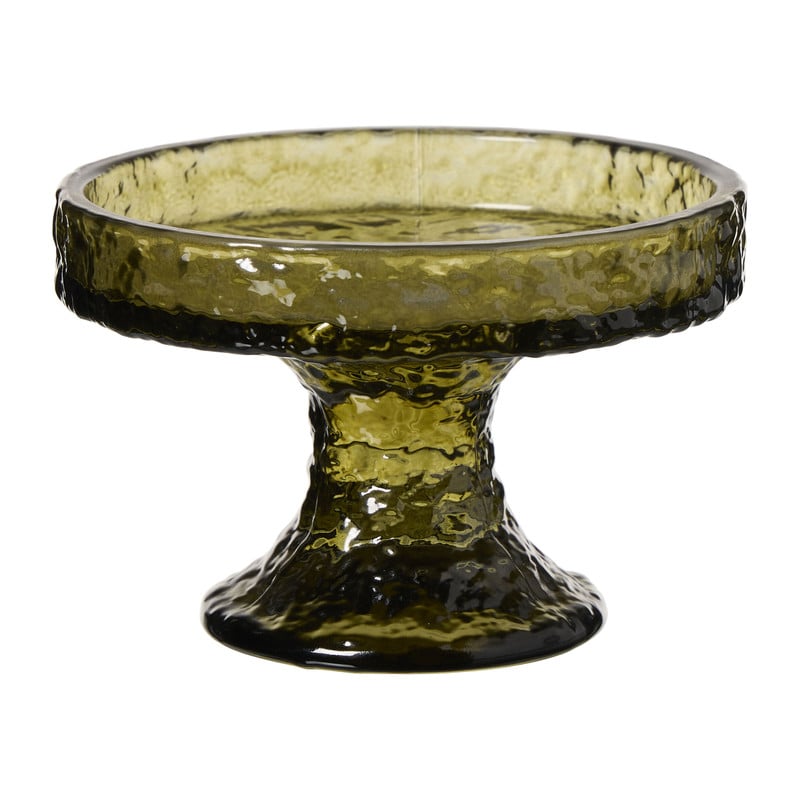 Plateau glas - multikleur - ø9.7x6.5 cm
