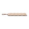 Serveerplank geblokt - bruin - 43x12 cm