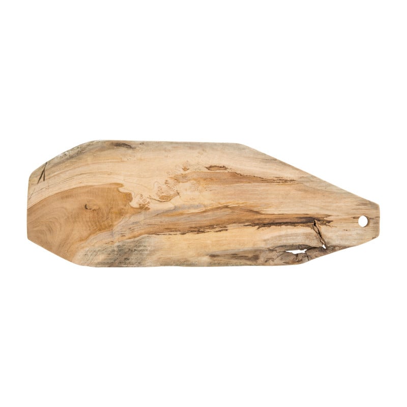 Serveerplank rechthoek - teak hout - 55x20x2 cm 