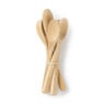 Lepels bamboe - 16 cm - set van 6