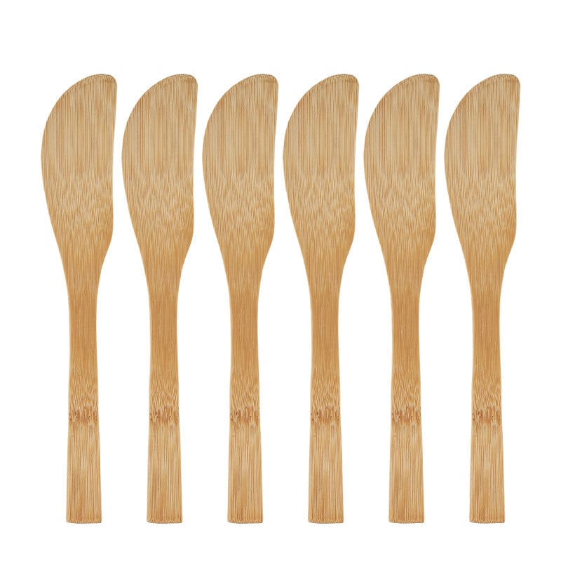 Messen bamboe - 16 cm - set van 6