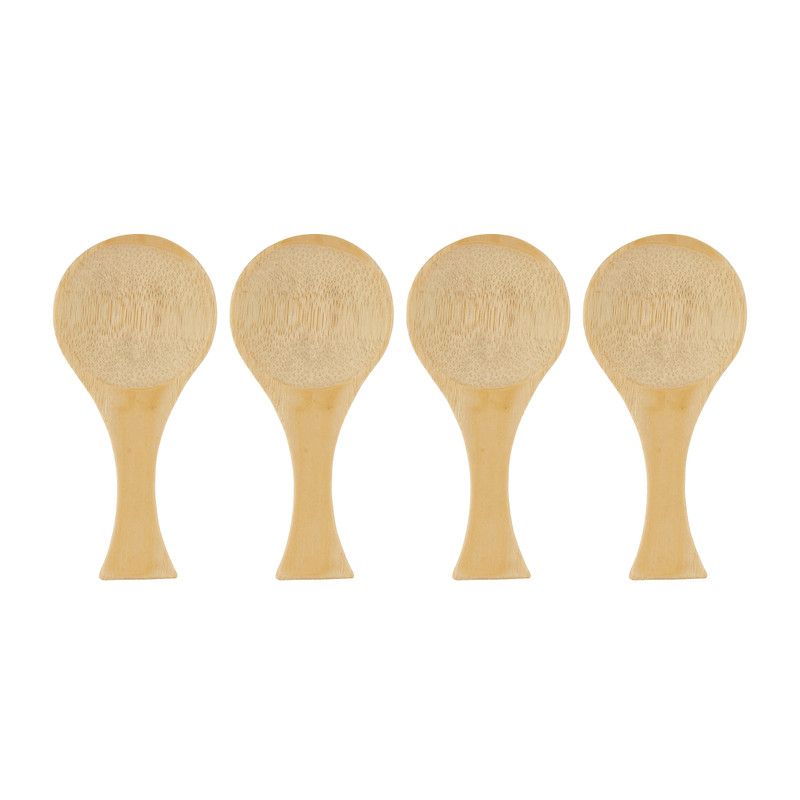 Lepel bamboe rond - 9 cm
