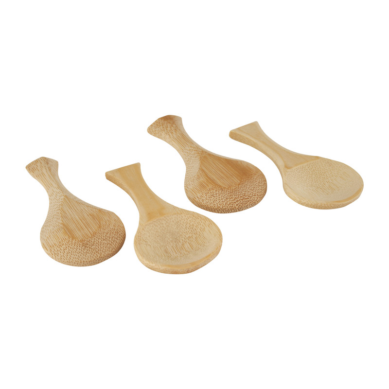 Lepel bamboe rond - 9 cm