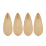 Lepels bamboe - 10 cm - set van 4