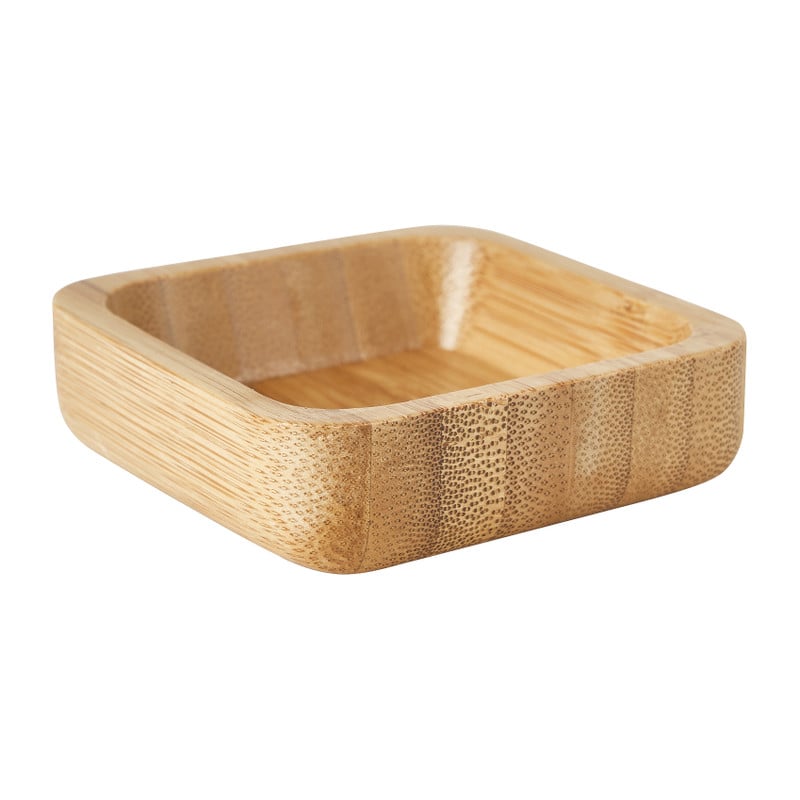 Mini schaaltje bamboe - 7x7 cm 