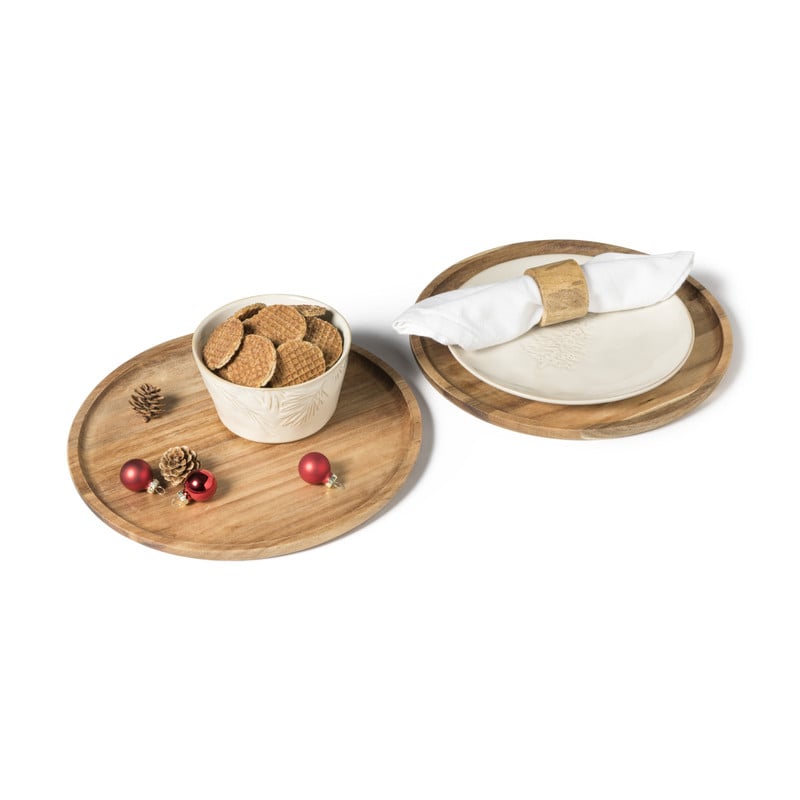 Acacia tray rond - ø28 cm