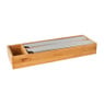Folie rolhouder bamboe - 2 rollen
