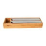 Folie rolhouder bamboe - 2 rollen