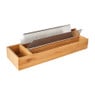 Folie rolhouder bamboe - 2 rollen