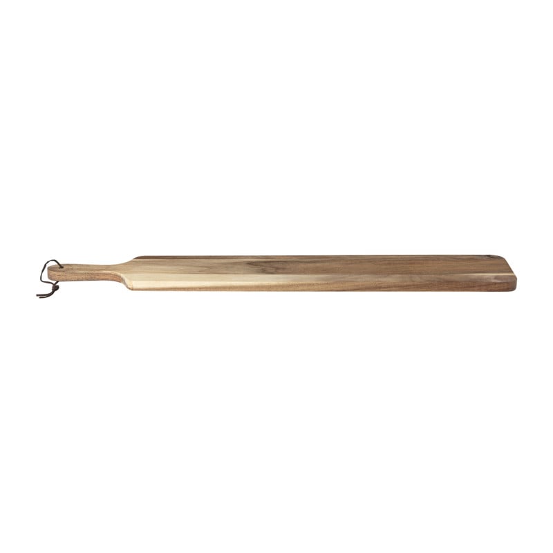 Borrelplank acacia met handvat - 70x12x1.5 cm