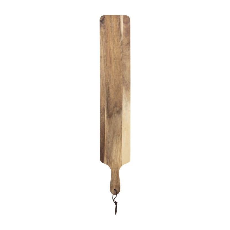 Borrelplank acacia met handvat - 70x12x1.5 cm