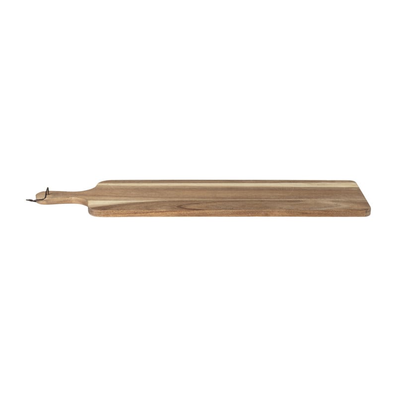 Borrelplank acacia met handvat - 70x19x1.5 cm