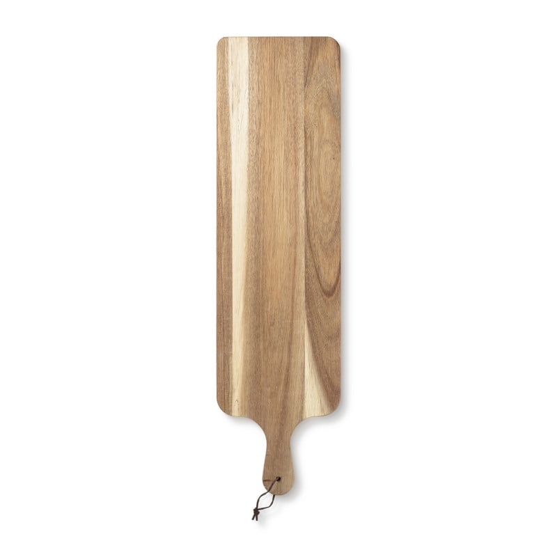 Borrelplank acacia met handvat - 70x19x1.5 cm
