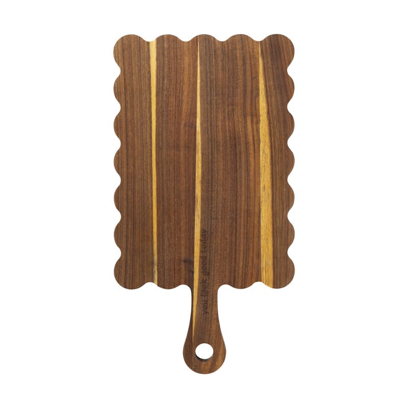 Borrelplank golf - bruin - 42x22.5 cm - Happy at Home by Sanny