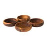 Schaaltjes acacia - 12 cm - set van 4 