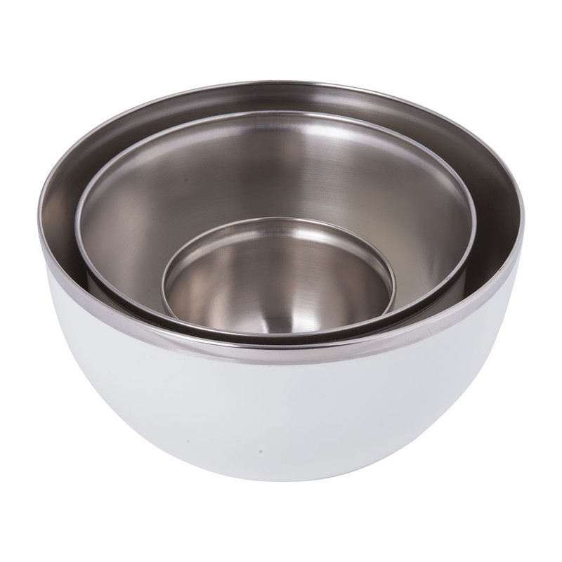 Schalen retro - crème - set van 3