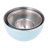 Schalen retro - blauw - set van 3