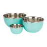 Schalen retro - groen - set van 3