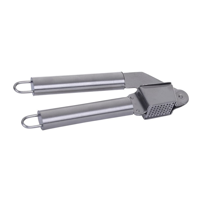 Knoflookpers RVS mat