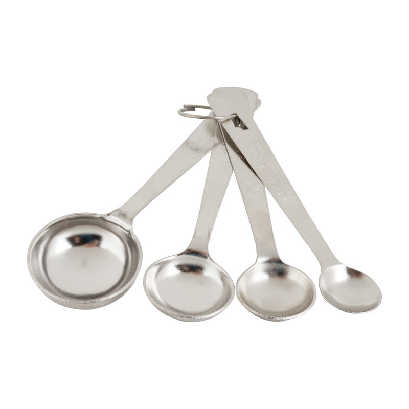 Maatlepels - metaal - set van 4