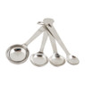 Maatlepels - metaal - set van 4