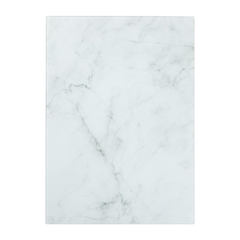 Snijplank marmeren look - wit - 30x42x0.04 cm